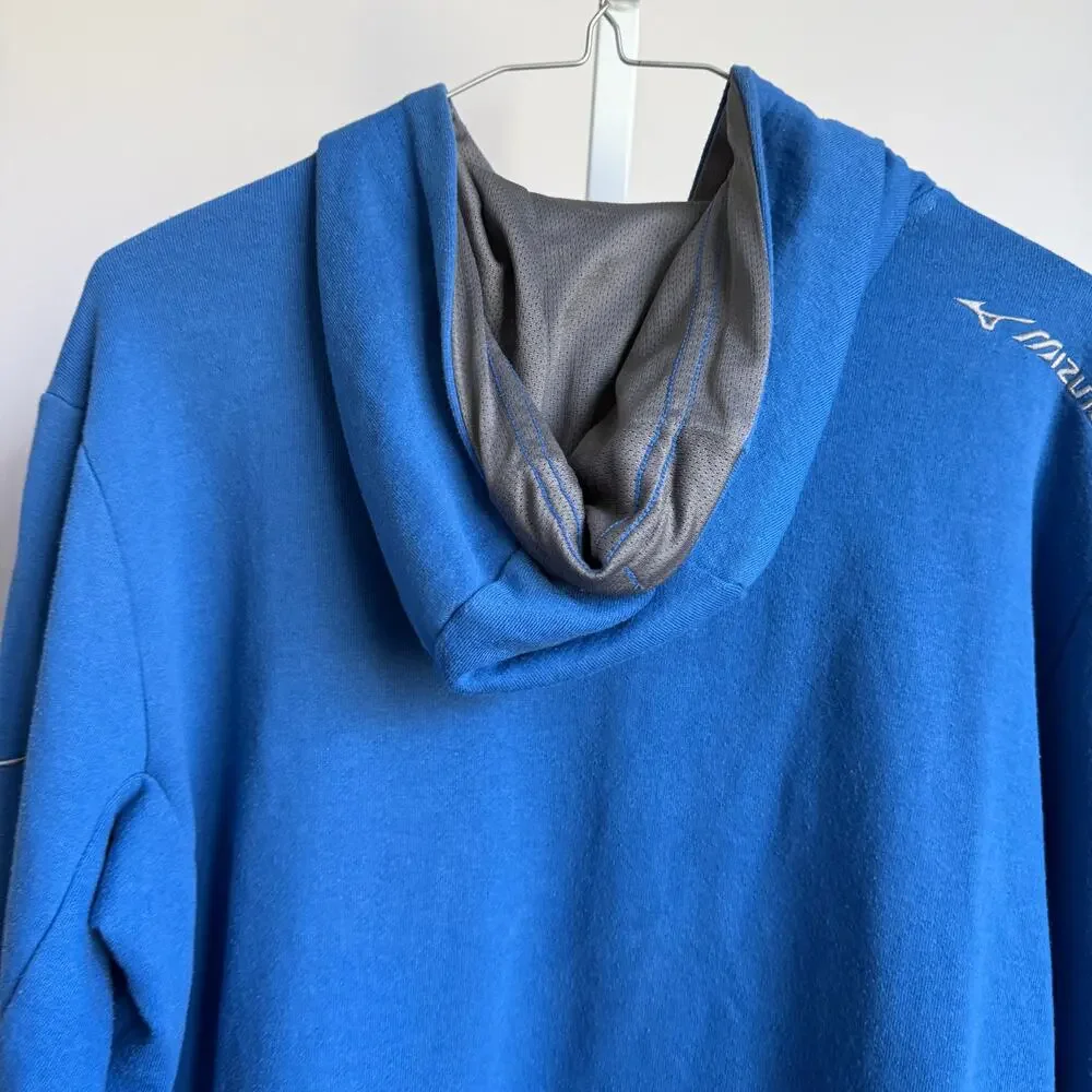 Mizuno sz‎ S Blue Performance Hoodie Pullover Lightweight Activewear
